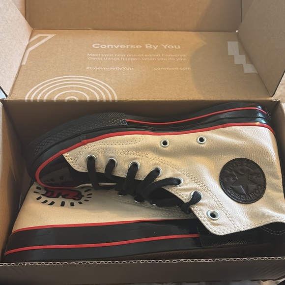 Custom Keith Haring Converse women’s Sz 8 - Picture 5 of 11